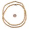 The Bead Chest Gold Flat Disk Heishi Beads (6mm), 16" Strand, Handmade for Jewelry Making & Crafts | Approximately 800 Beads